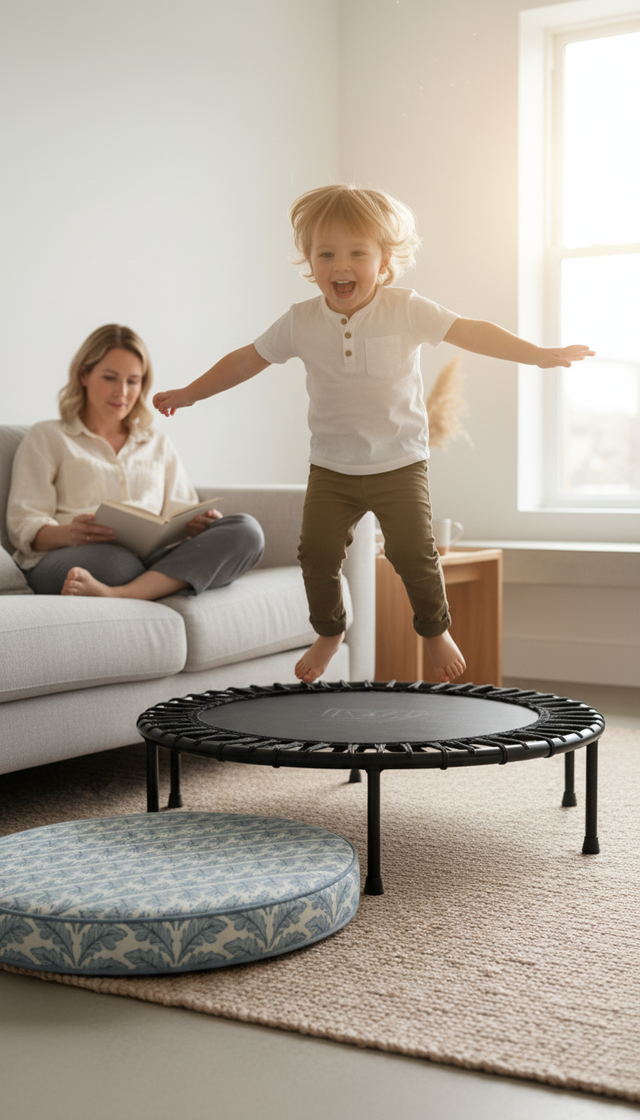 Kids Trampoline Questions Answered: Age, Size, Safety & Storage | Spring & Stitch