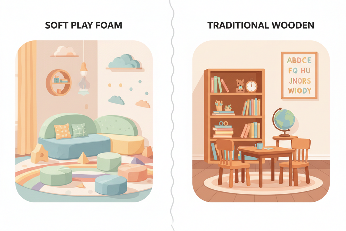 Soft Play Furniture vs Traditional Kids Furniture: Which Is Better?