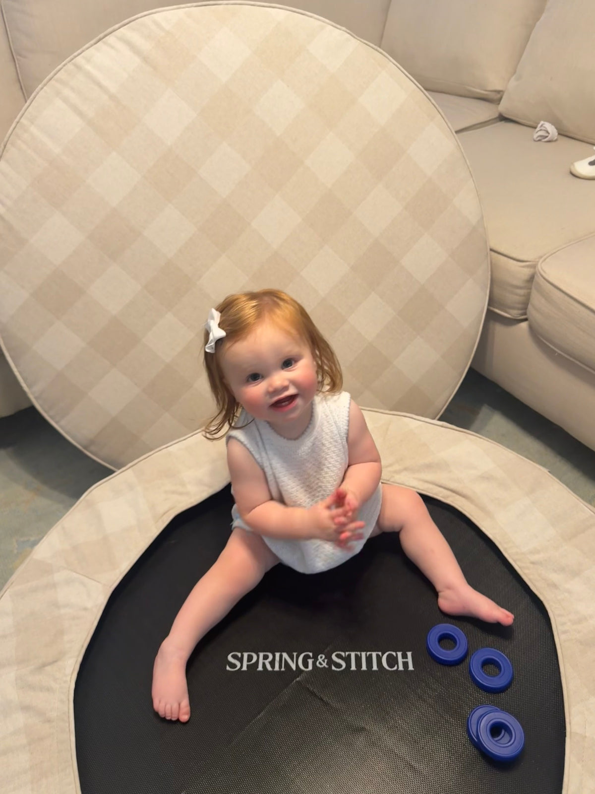 Spring & Stitch Bounder styling in a home setting.