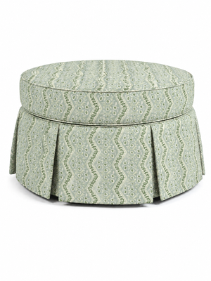 Pale Sage Folk Stripe, Pleated 40" — view 1
