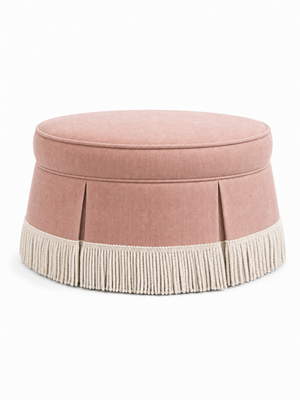 Dusty Rose 40" with 6" Off-White Bullion Fringe — view 1