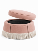 Dusty Rose 40" with 6" Off-White Bullion Fringe
