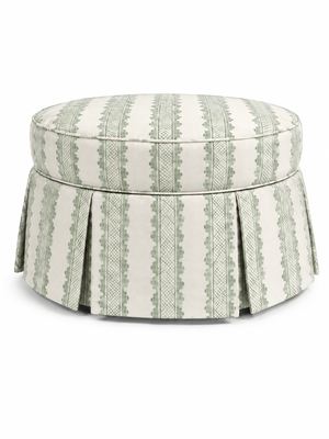 Sage Ribbon Stripe, Pleated 40" — view 1