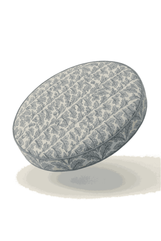 Designer Cushion Topper — the foam-filled lid that completes the ottoman