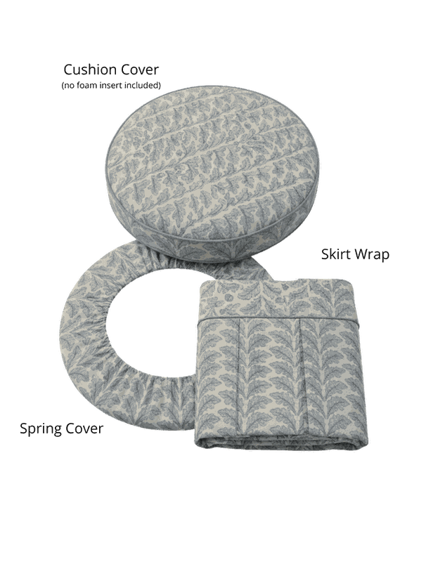 The Bounder™ Cover Set — cushion cover, skirt wrap, and spring cover